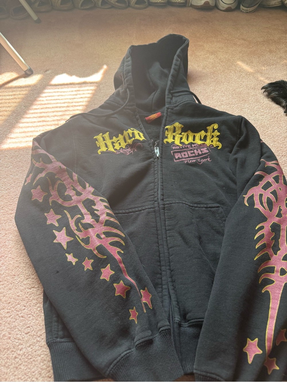 Black Hooded women’s Jacket from Hard Rock Cafe New York